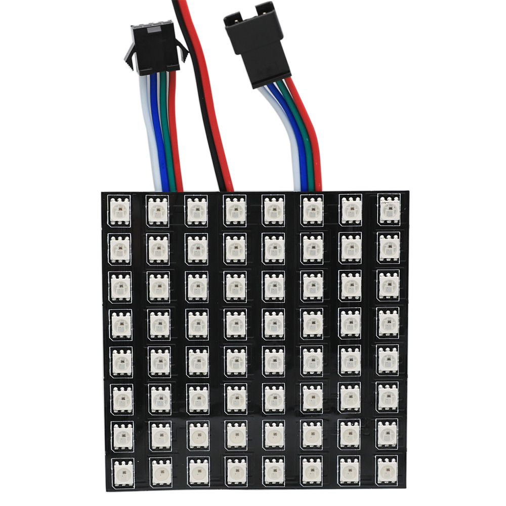 Flex 8x8 LED Matrix Display Panel WS2815 RGB Light For Signs